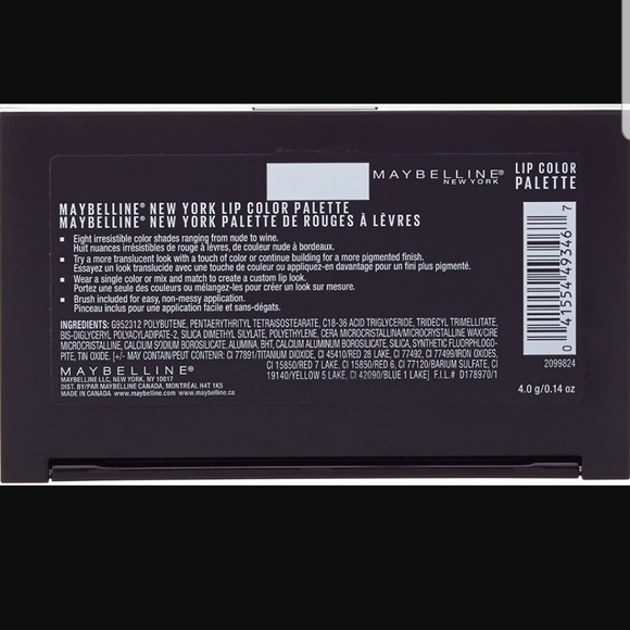 Maybelline Lip Color Palette - Picture 6 of 6